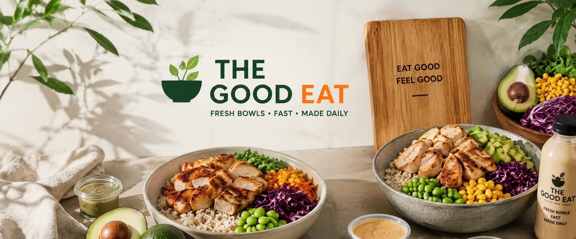 Fresh bowl prepared at The Good Eat, Da Nang